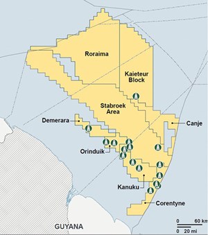 Fig. 3. Planned exploration drilling activity in Guyana. Source: S&amp;P Global Commodities