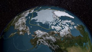 Fig. 1. NASA-Langley researcher Patrick Taylor finds that the role of clouds and sea ice for Arctic climate change may be more complex than previously thought. Image: NASA