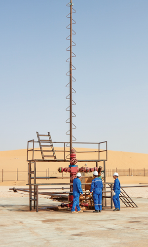 Fig. 2. A Sonatrach wellsite in one of the firm’s established, mature fields. Image: Sonatrach.