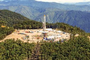 Fig. 5. In terrain similar to this site in the Southern Highlands of Papua New Guinea, Oil Search and its partners drilled the Muruk-2 appraisal well from November 2018 into April 2019. Image: Santos.