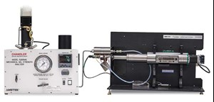 Fig. 1. Mechanical gel strength analyzer with high-precision syringe pump.