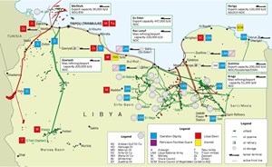 Key Libyan oil and gas infrastructure