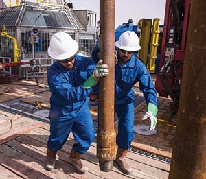 Fig. 6. Rig crews in Saudi Arabia should see their workload remain on a par with last year’s activity. Image: Saudi Aramco.