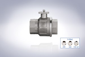 Stainless steel ball valve range now available with V-Ball options.