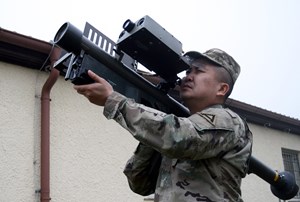 Fig. 4. A soldier prepares to fire a Stinger missile. Image: U.S. Army.
