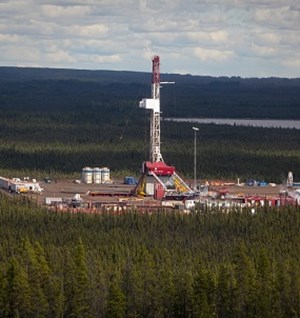 shale oil rig in Canada