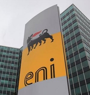Eni building and logo for new gas discovery offshore Egypt
