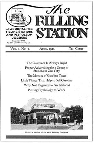 GPC’s stable of magazines included The Oil Weekly, Refiner and the Filling Station, later renamed Petroleum Marketer. In August 1936, GPC discontinued the Petroleum Marketer.
