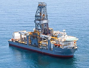 Fig. 2. New this year, Deepwater Thalassa features Transocean’s patented, dual-activity drilling technology, industry-leading hoisting capacity, Transocean’s designed and patented Active Power Compensation hybrid system, and a dual blowout preventer.