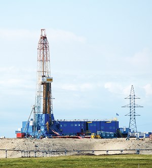 Fig. 2. Russian drilling remains relatively stout, in support of the country’s world-leading oil production rate, as exemplified by this well site in Messoyakha. The fields in that area are the northernmost wells in all of Russia. Photo: Gazprom Neft.