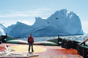 Fig. 2. During the spring and summer of 2015, a C-CORE field program collected a variety of iceberg profiles offshore eastern Newfoundland. Photo: C-CORE.