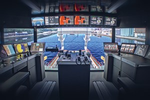 Fig. 3b. Interior view of CMS’ offshore operations simulator. Photos: CMS&#x2F;Marine Institute.