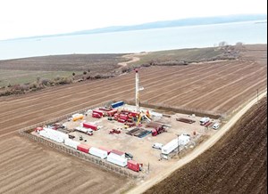 Fig. 2. In October, it was reported that Poyraz-3 had encountered a minimum 442 ft of net gas pay in Turkey. Photo: Condor Petroleum.