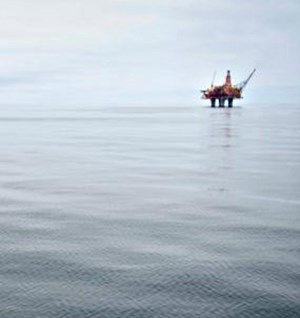 oil production platform on Norwegian Continental Shelf