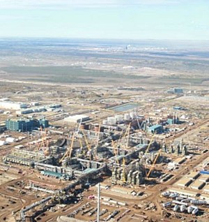 TotalEnergies&#x27; Fort Hills oil sands location in Alberta, Canada