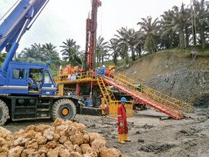 Fig. 1. In the Indonesian province of West Sulawesi, Sonoro Energy announced a discovery at its LG-1 up-dip well, on the Budong Budong PSC lease. Photo: Sonoro Energy.