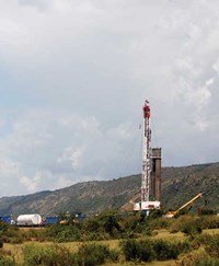 Fig. 2. Uganda reportedly is home to an estimated 6.5 Bbbl of oil, most of which is concentrated in the Lake Albert region. Photo: Tullow Oil.