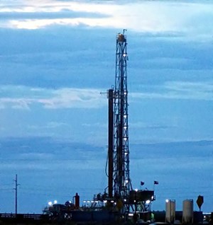 oil drilling rig in Texas