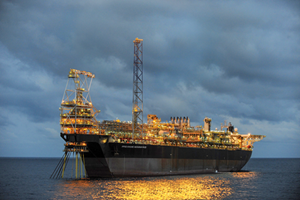 Fig. 2. Anadarko’s Jubilee field, produced through the FPSO Kwame Nkrumah, is an example of development occurring outside traditional producing areas of Africa. Photo: Anadarko Petroleum.