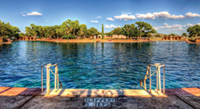 Fig. 1. Spring-fed pool at Balmorhea State Park.