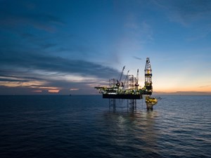 offshore oil drilling platform in Egyptian exploration well