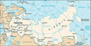 Fig. 1. As Western markets close, the Far East is increasingly critical for Russian E&amp;P. Map: CIA World Factbook.