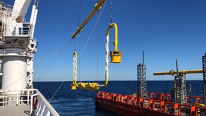 Fig. 2. The system enables complete subsea installation post well completion including jumper installation and tie in.