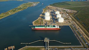 Fig 3. With the ongoing transformation, Golden Pass LNG, a former regasifcation facility in Sabine Pass, Texas, is expected to commence exporting in 2024. Image: Golden Pass LNG.