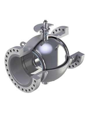 Fig. 4. More than 95% of the company’s valves are Low-E certified, including the Cameron T30 Series fully welded ball valve for fugitive methane emissions mitigation.
