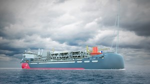 Fig. 2. When Equinor eventually sanctions the Bay du Nord field development, the FPSO, based on approximately this design, will be the centerpiece of the project. Image: Equinor.