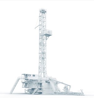 Fig. 2. A super-spec Helmerich &amp; Payne FlexRig® was powered with field gas to lower emissions and operational costs for a supermajor operator. Helmerich &amp; Payne’s experience deploying alternative rig power systems provided the customizable platform needed to achieve the operator&#x27;s goals.