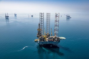 Fig. 6. Saudi Arabia has been adding to its available fleet of jackup rigs for work offshore the Kingdom. Image: Saudi Aramco.