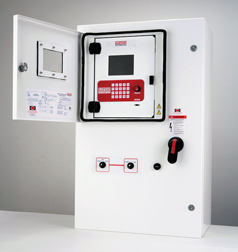 The Lufkin motor control panel can be integrated with a rod pump controller.