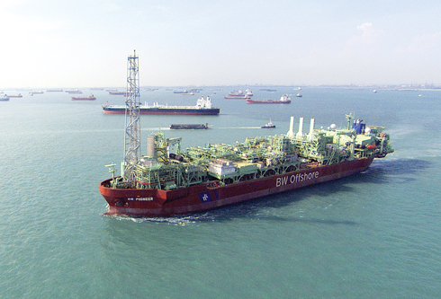 The Petrobras BW Pioneer leaves Singapore for the Chinook/Cascade Fields in the Gulf of Mexico.