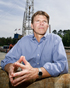Mike Newport, president of Mainland Resources, at the company’s Dehan well in Louisiana.