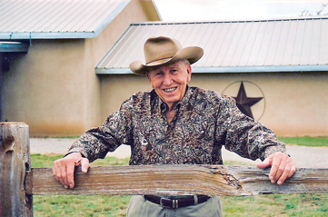 Coots Matthews at his ranch in La Pryor, Texas.